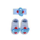 Booties & Wrist Band Blue Aeroplane